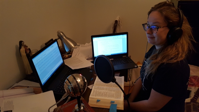 Grace Chamberlain Recording Daily Office from UI xMMs.Br2 Fall 2017 Material Analysis